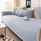 Sofa Cover Couch Slipcover Cotton-Linen Flat Lay - Taupe