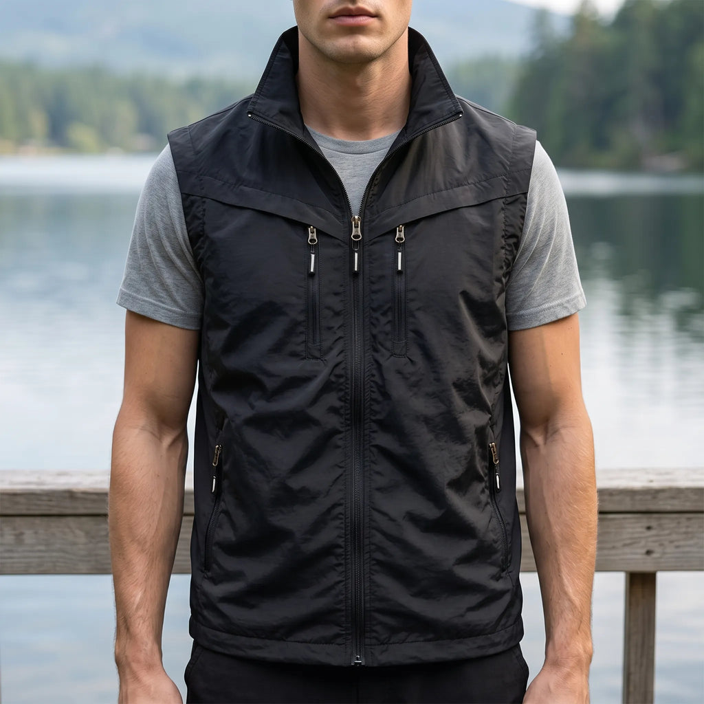 Trekvo  - Men's Sleeveless Multi-Pocket Utility Vest Outdoor Photography