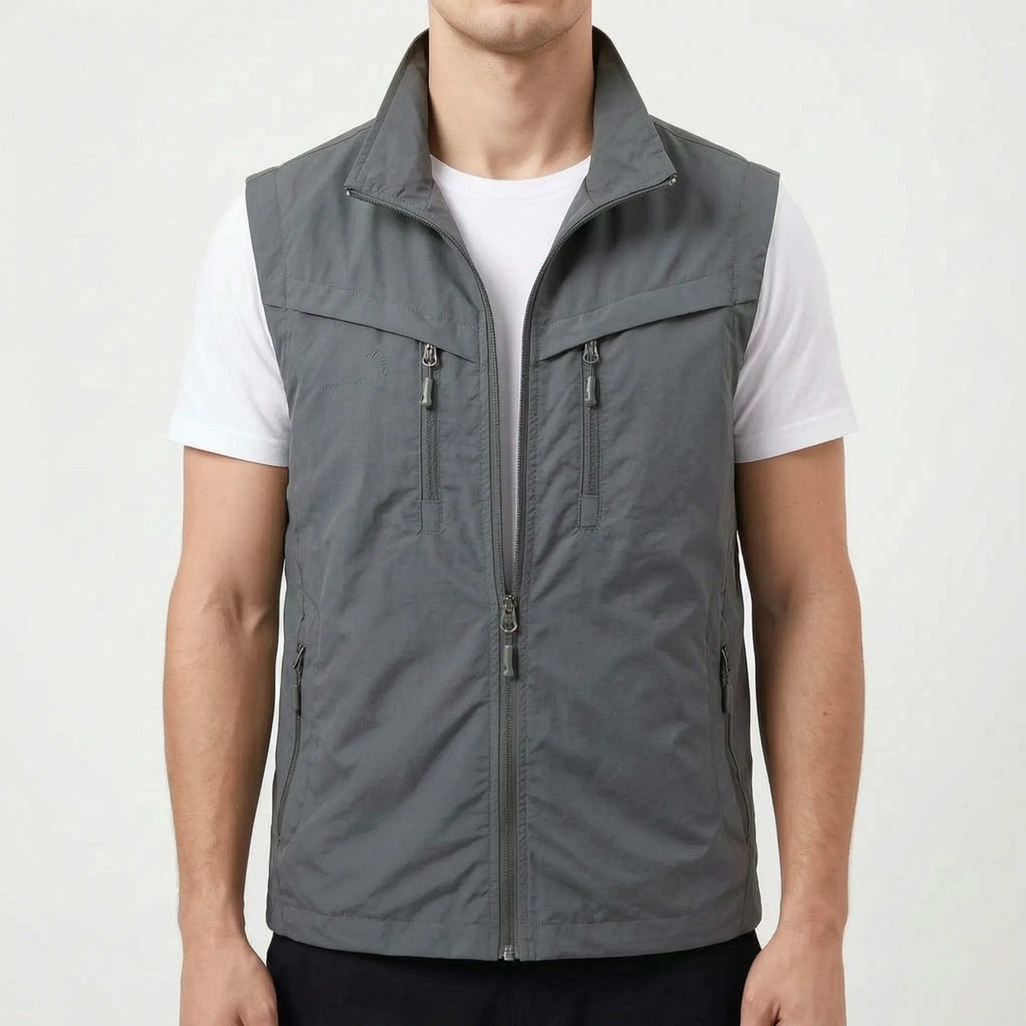 Trekvo  - Men's Sleeveless Multi-Pocket Utility Vest Outdoor Photography