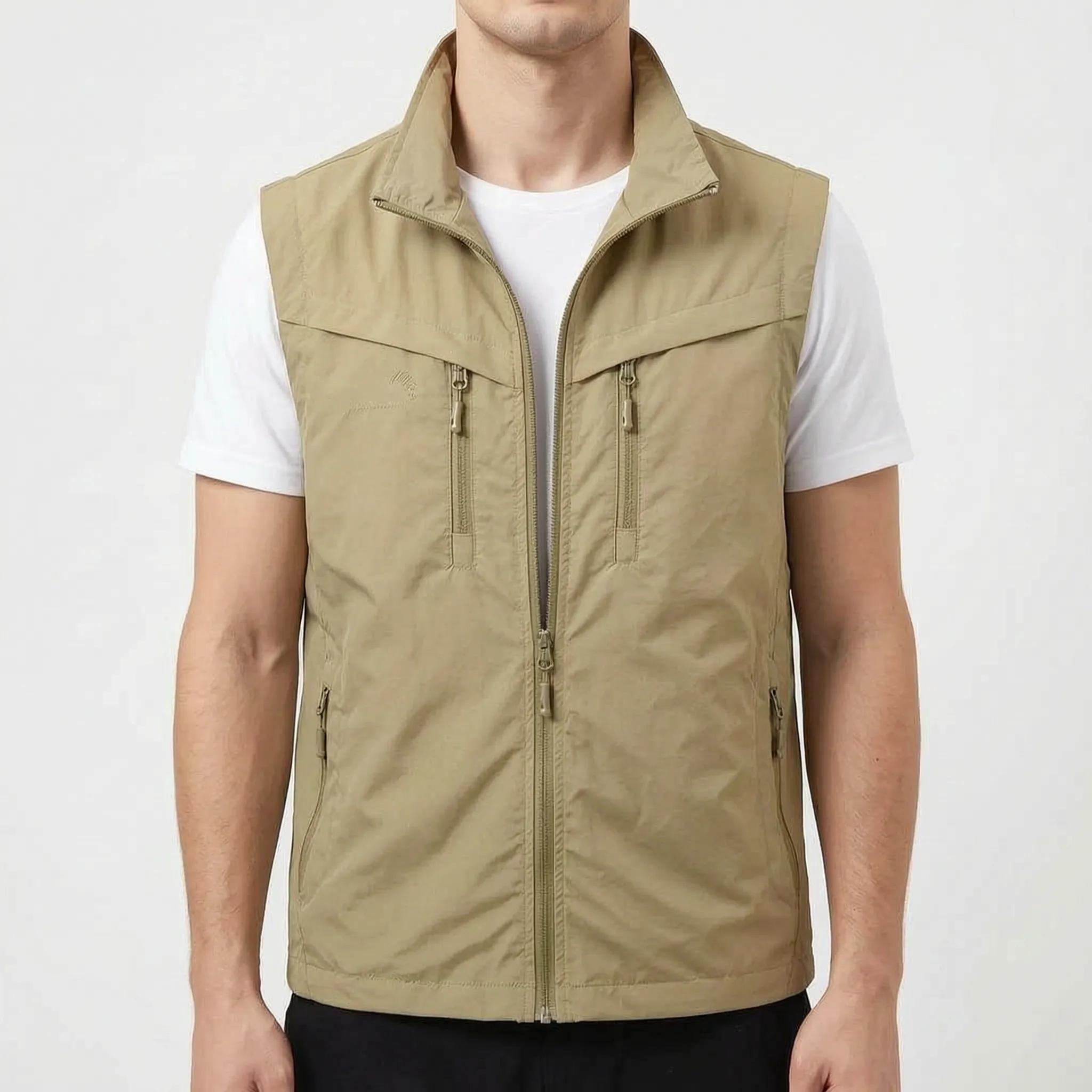 Trekvo  - Men's Sleeveless Multi-Pocket Utility Vest Outdoor Photography
