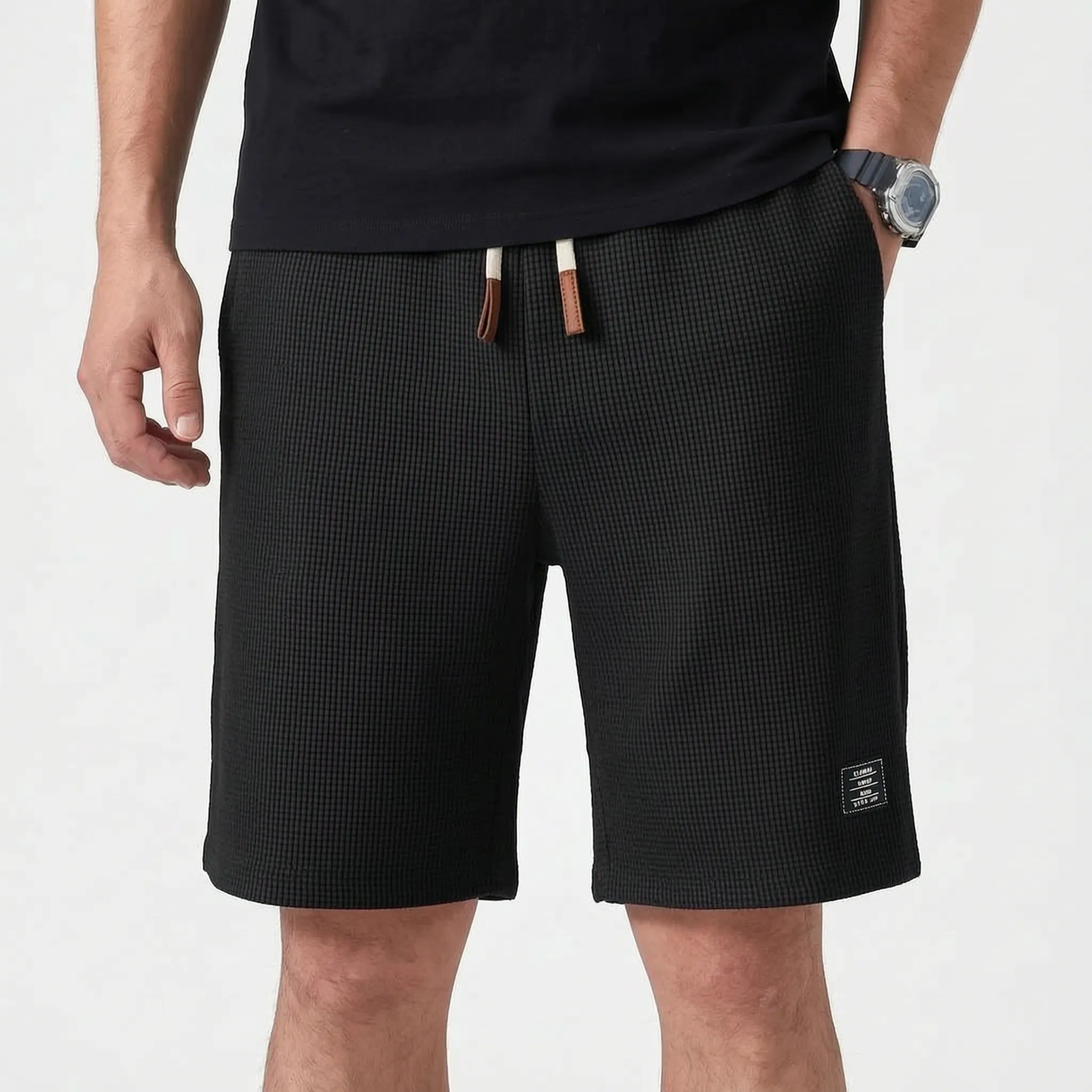 Valmont  - Textured Casual Summer Shorts Casual Weekend Wear