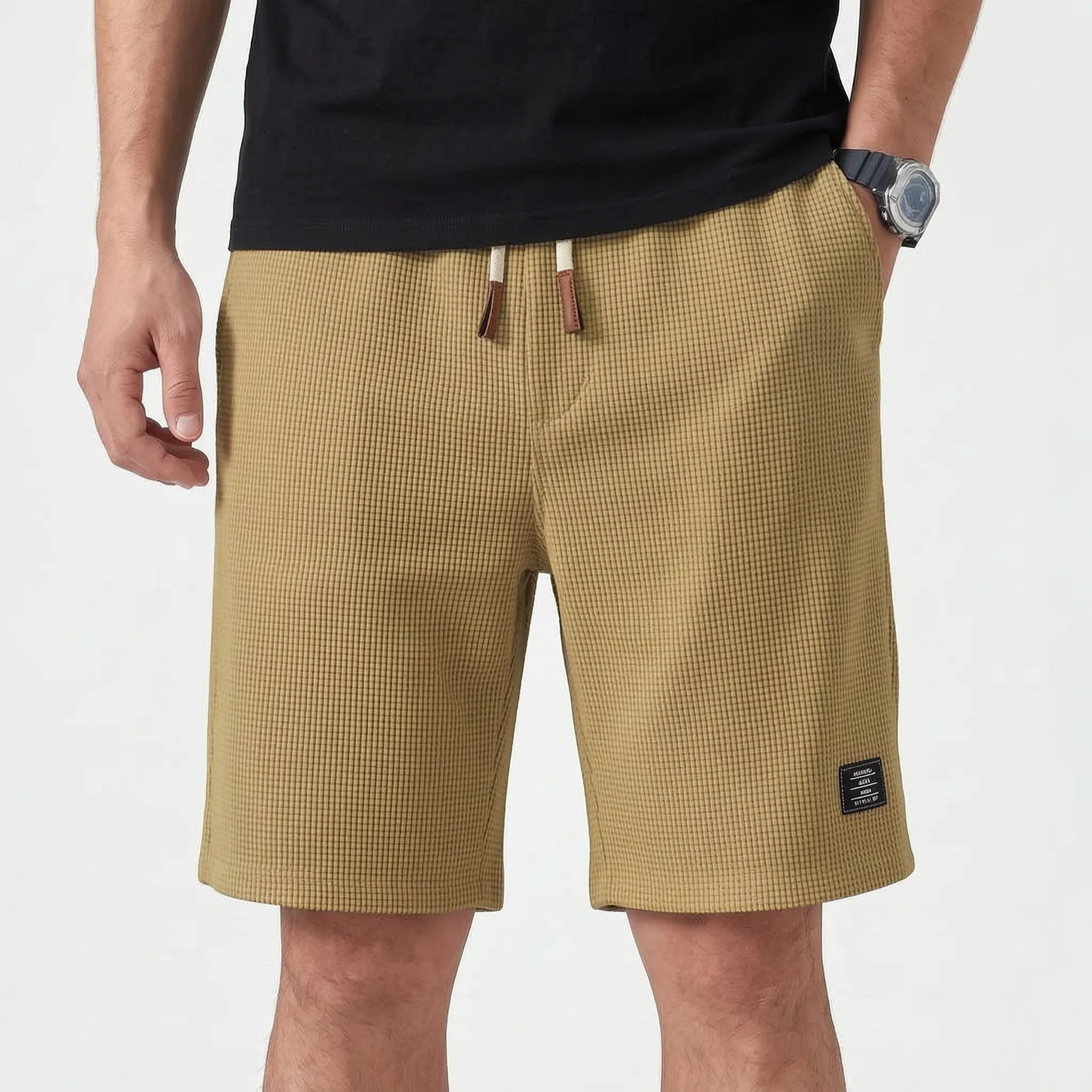 Valmont  - Textured Casual Summer Shorts Casual Weekend Wear