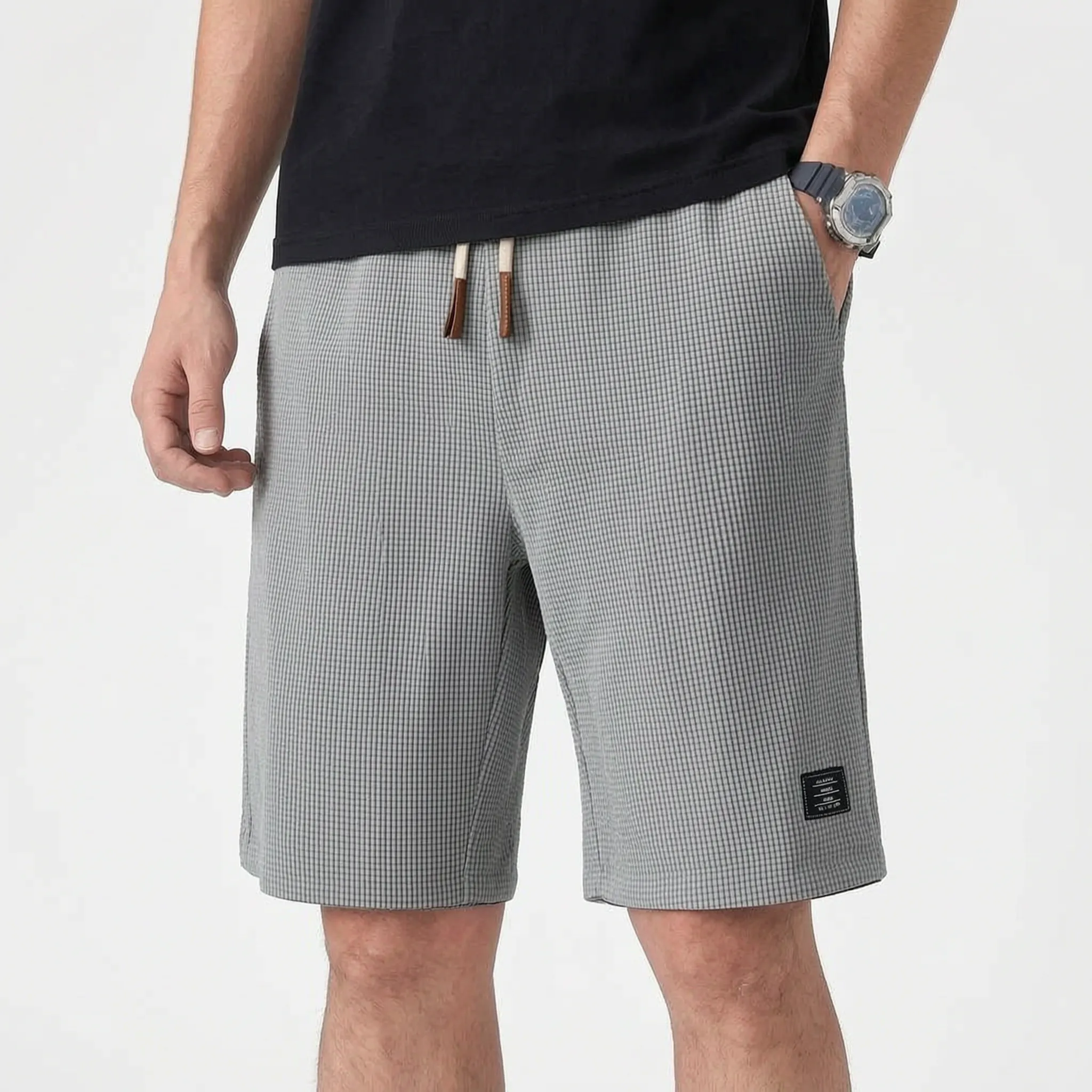 Valmont  - Textured Casual Summer Shorts Casual Weekend Wear