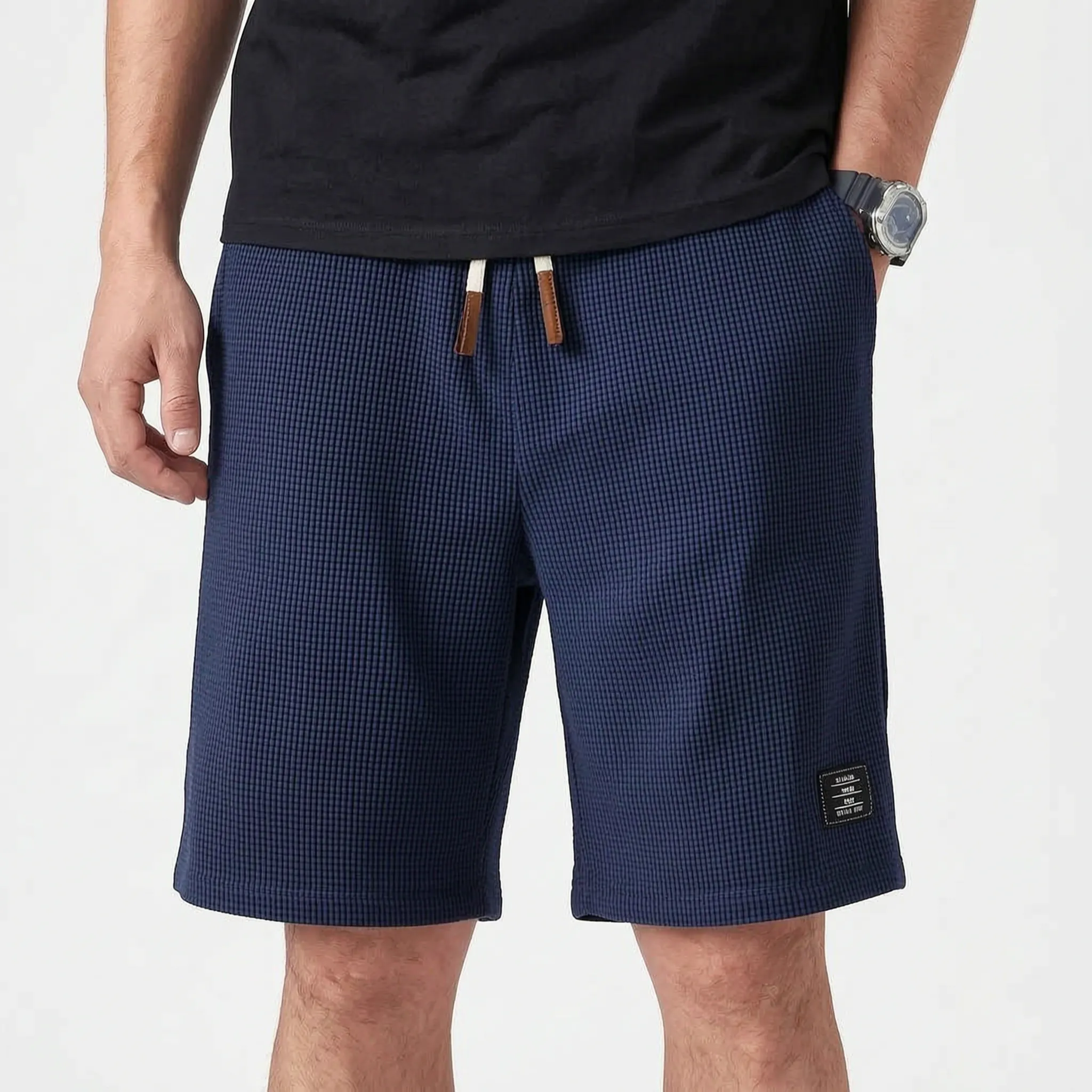 Valmont  - Textured Casual Summer Shorts Casual Weekend Wear