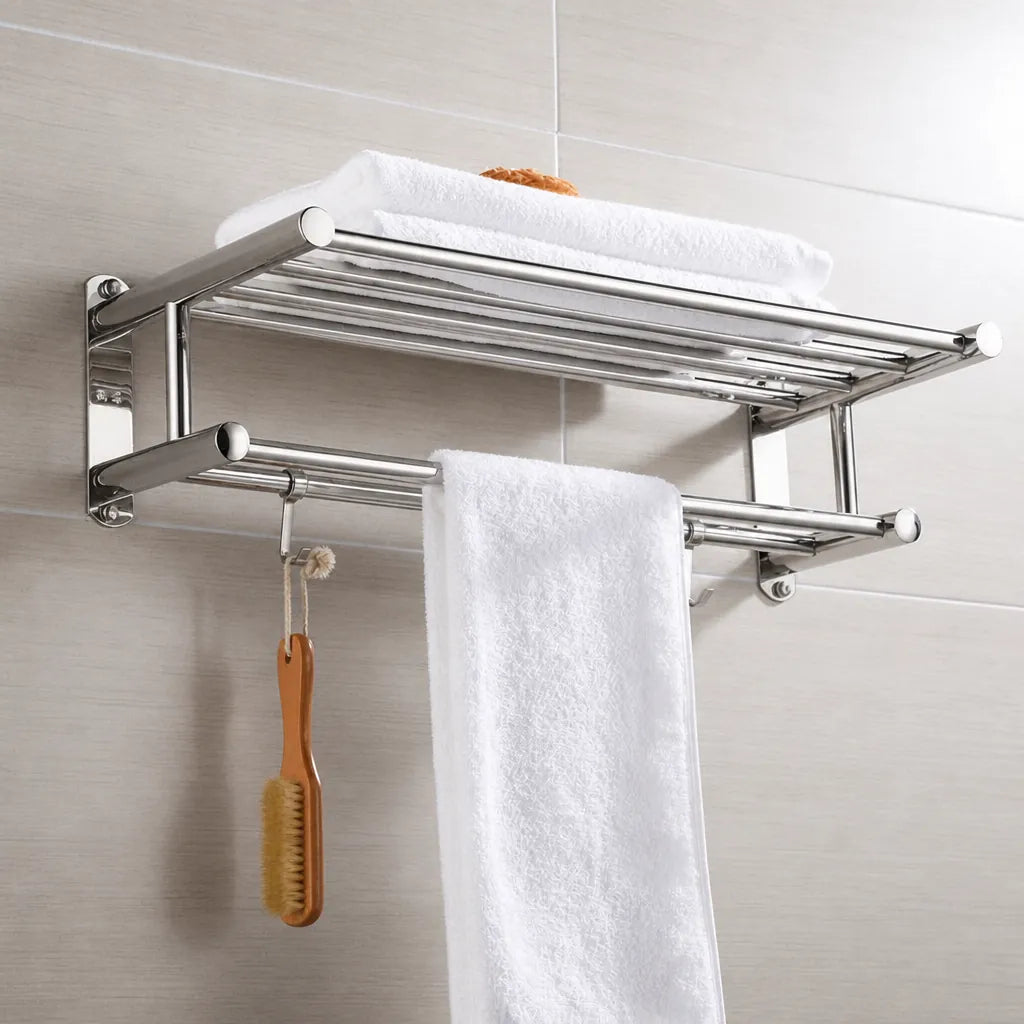 Rackvel - Wall-Mounted Towel Rack with Storage Shelf