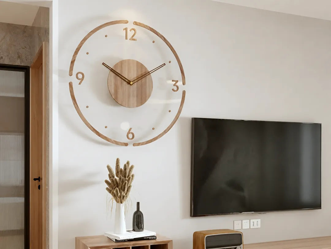 Velorin - Transparent Acrylic Round Wall Clock