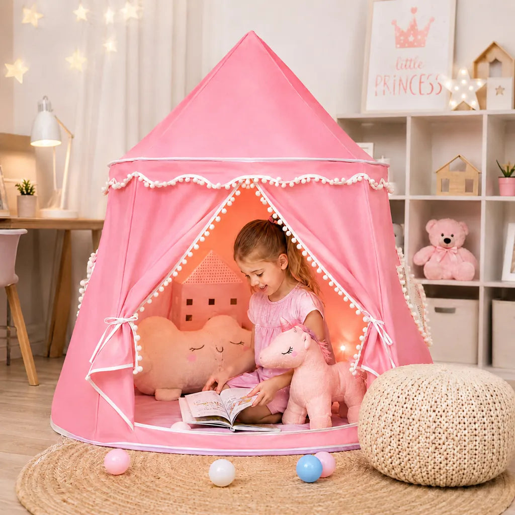 Castelia - Princess Play Tent for Children Indoor - Pink