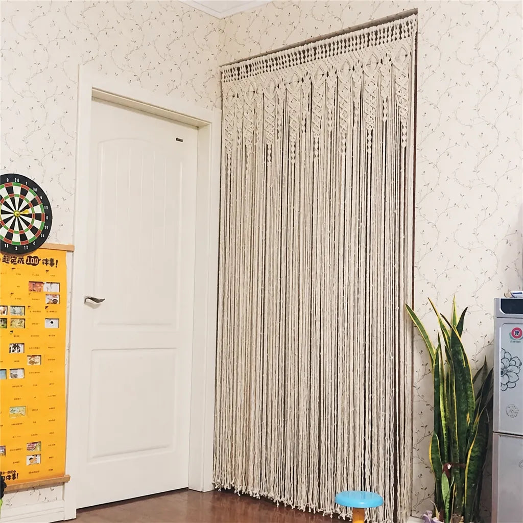 Knotara - Boho Macramé Doorway Room Divider Curtain