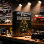 2026 automotive garage advent calendar with 24 car part decorations