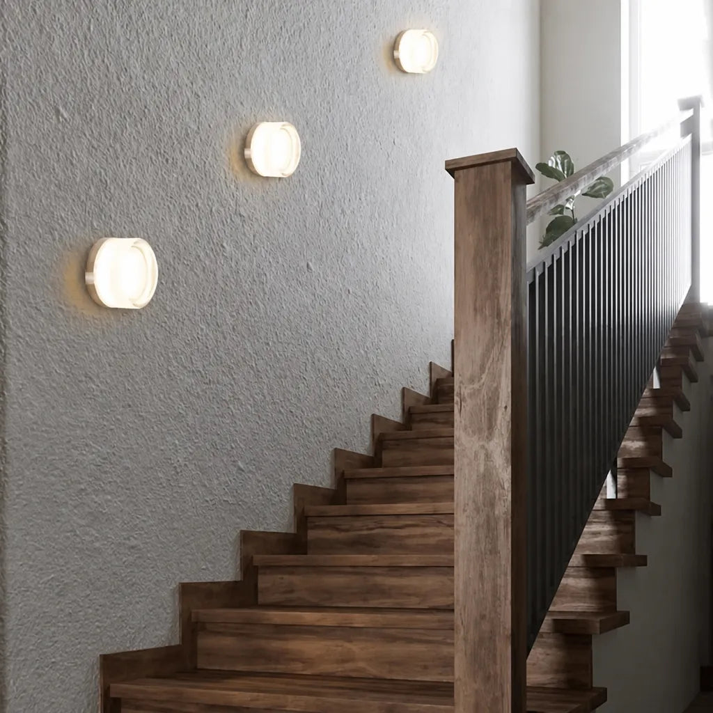 Luminel - Dimmable Flush Mount Round Ceiling Light