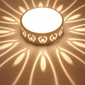 Solarra - Decorative Flush Ceiling Light Sunburst Pattern