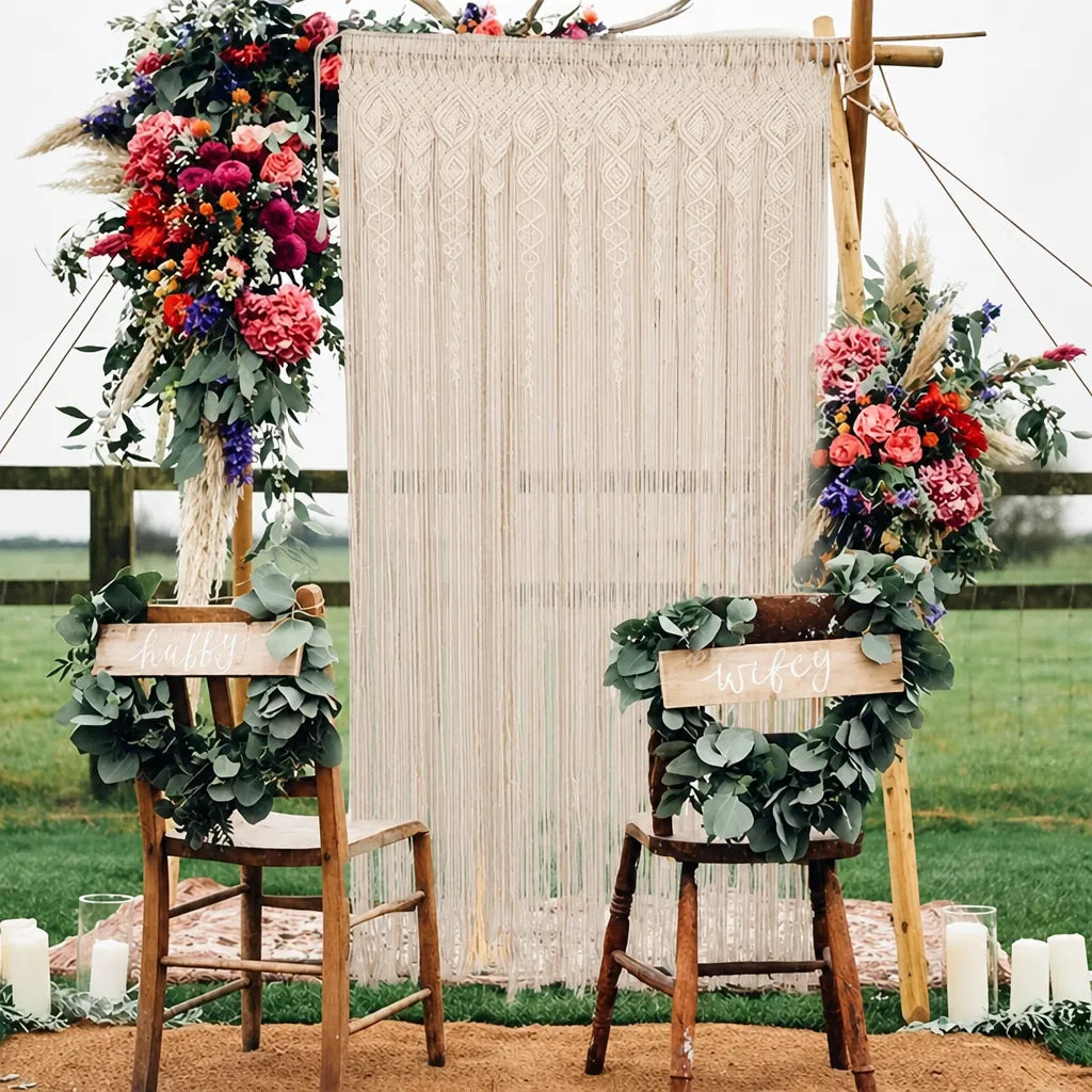 Knotara - Boho Macramé Doorway Room Divider Curtain
