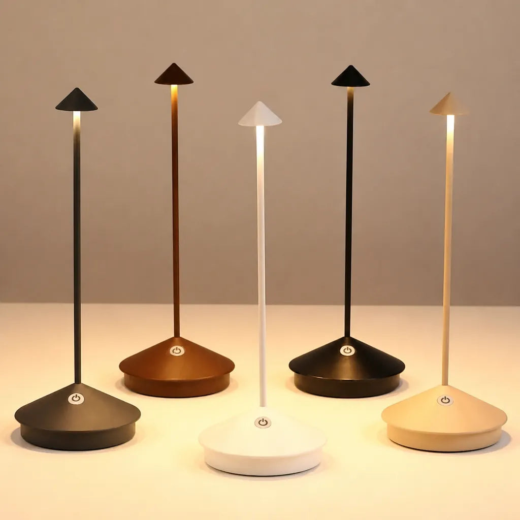 Pinnova - Slim Cordless Dimmable LED Table Lamp - Yellow