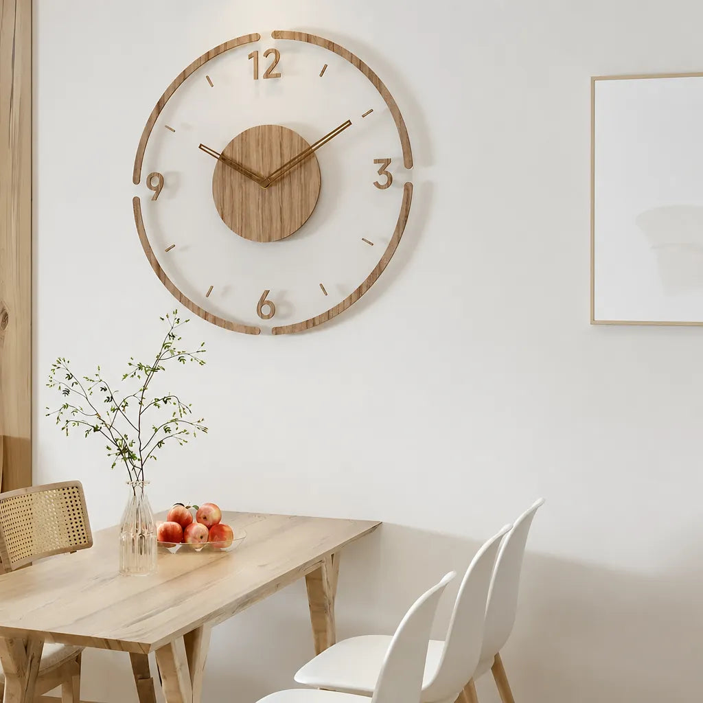 Velorin - Transparent Acrylic Round Wall Clock