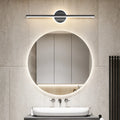 Linovo - Bar and Circle Wall Light LED Modern - Black 40cm