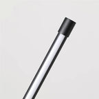Slim dimmable LED floor lamp with vertical light bar and freestanding base