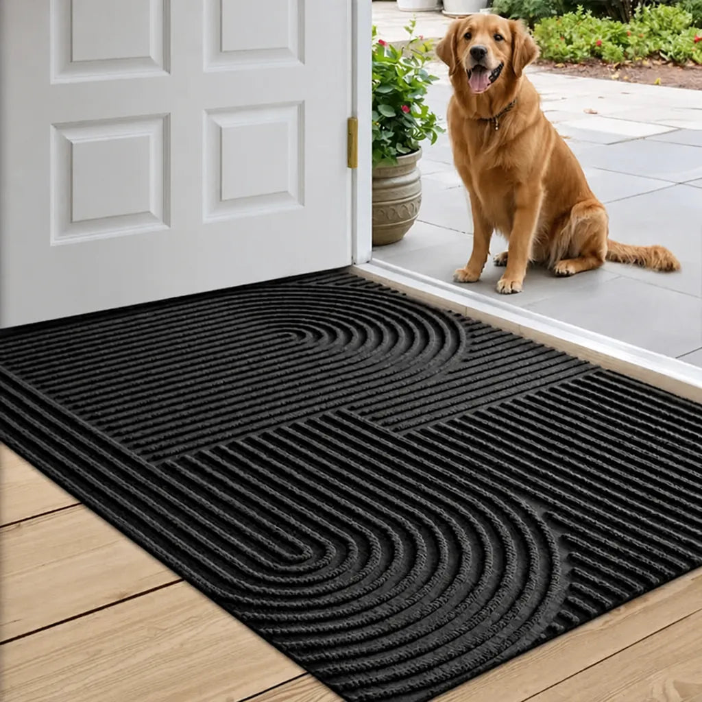 Lineara - Absorbent Washable Indoor Floor Mat - Charcoal