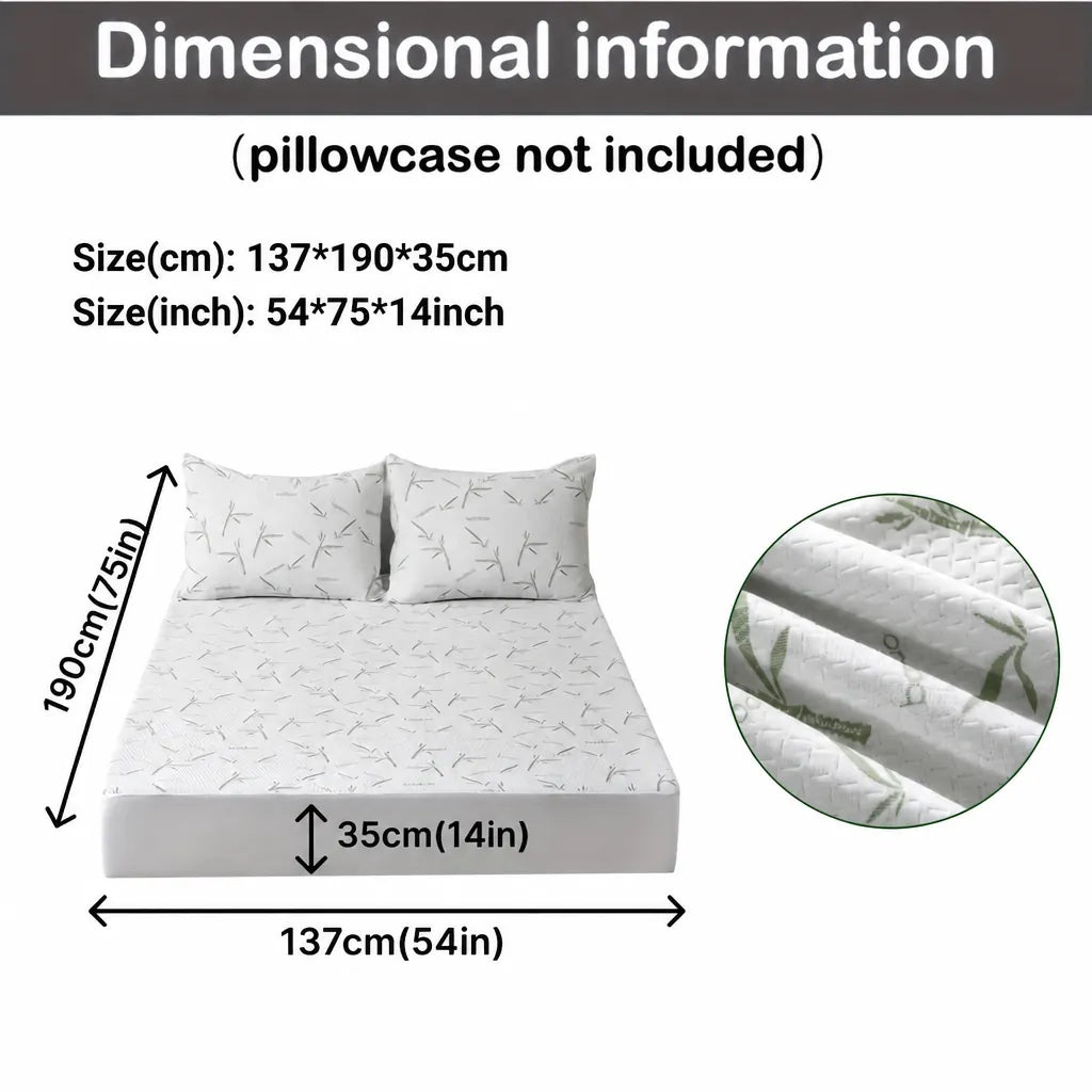 Cooleva - Fitted Mattress Cover Topper Cooling Quilted