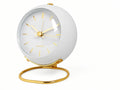 Nordvik - Silent Quartz Desk Alarm Clock - White
