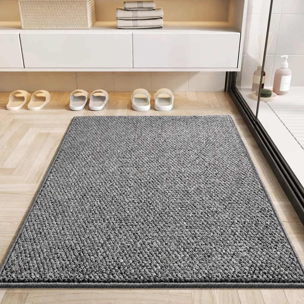 Nestriva - Woven Texture Indoor Outdoor Doormat - Grey