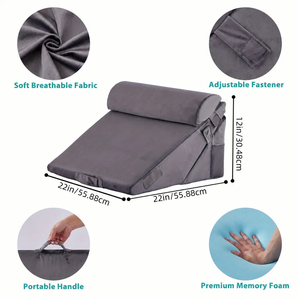 Restora - Adjustable Bed Wedge Support Pillow