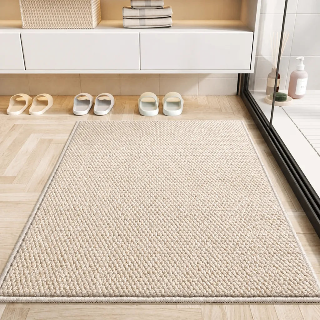Nestriva - Woven Texture Indoor Outdoor Doormat - Beige