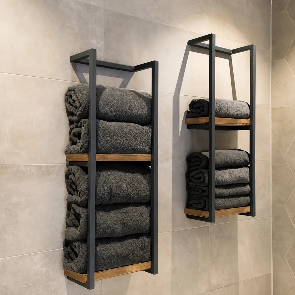 Rackova - Wall-Mounted Bathroom Towel Storage Rack - Multicoloured
