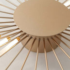 Modern radial LED ceiling light with multiple linear light bars