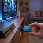 Portable external SSD with USB-C port and aluminium enclosure