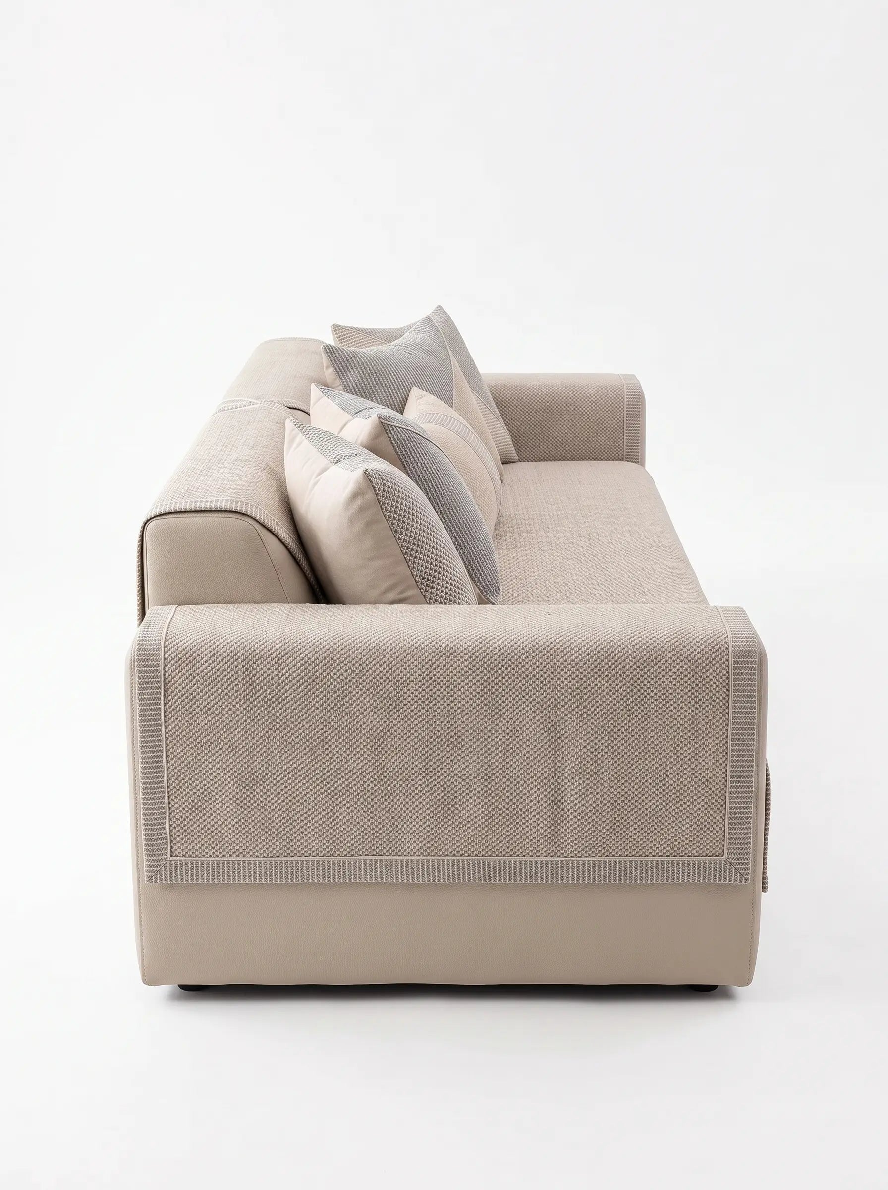 Sofa Cover Couch Slipcover Cotton-Linen Flat Lay
