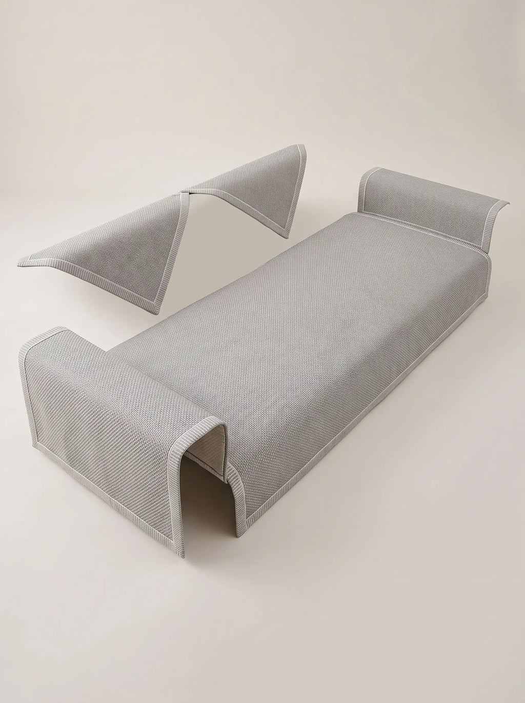 Sofa Cover Couch Slipcover Cotton-Linen Flat Lay