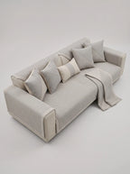 Sofa Cover Couch Slipcover Cotton-Linen Flat Lay