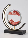 Sandglow – Moving Sand Art Table Lamp Crescent Frame