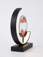 Sandglow – Moving Sand Art Table Lamp Crescent Frame