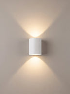 Walluxe - Up-Down Bi-Directional Outdoor Wall Light Garden & Entrance Illumination - Black 2w