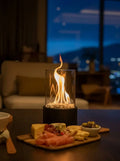 Flamova - Smoke-Free Bioethanol Table Fireplace Indoor & Outdoor Use - Black