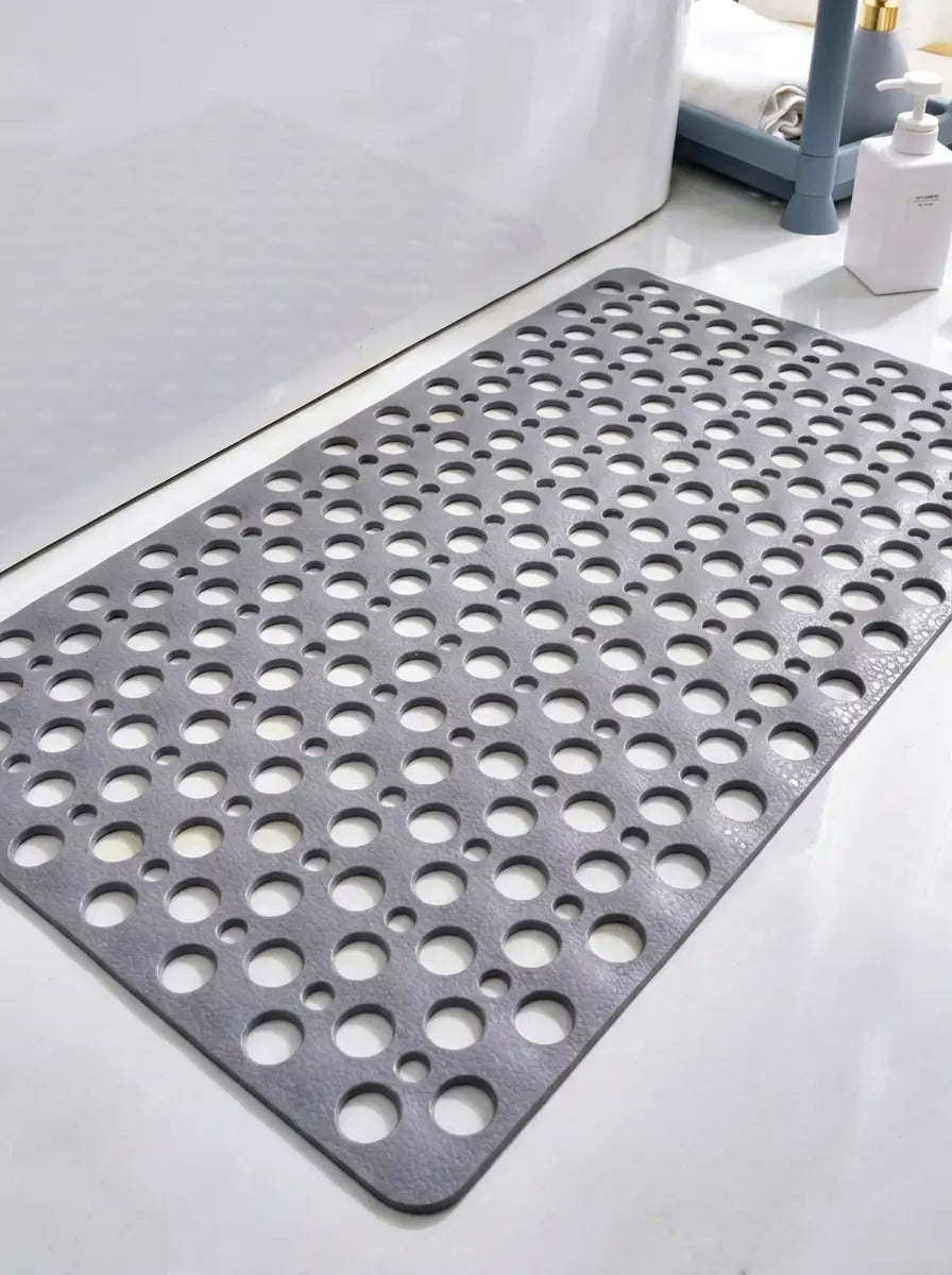 Drainova - Perforated Anti-Slip Shower Mat for Wet Bathroom Floors - Grey