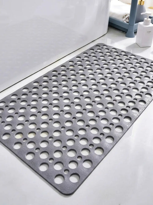 Drainova - Perforated Anti-Slip Shower Mat for Wet Bathroom Floors - Grey