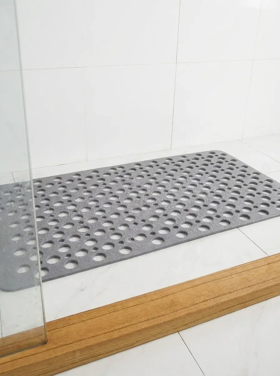 Drainova - Perforated Anti-Slip Shower Mat for Wet Bathroom Floors - Grey