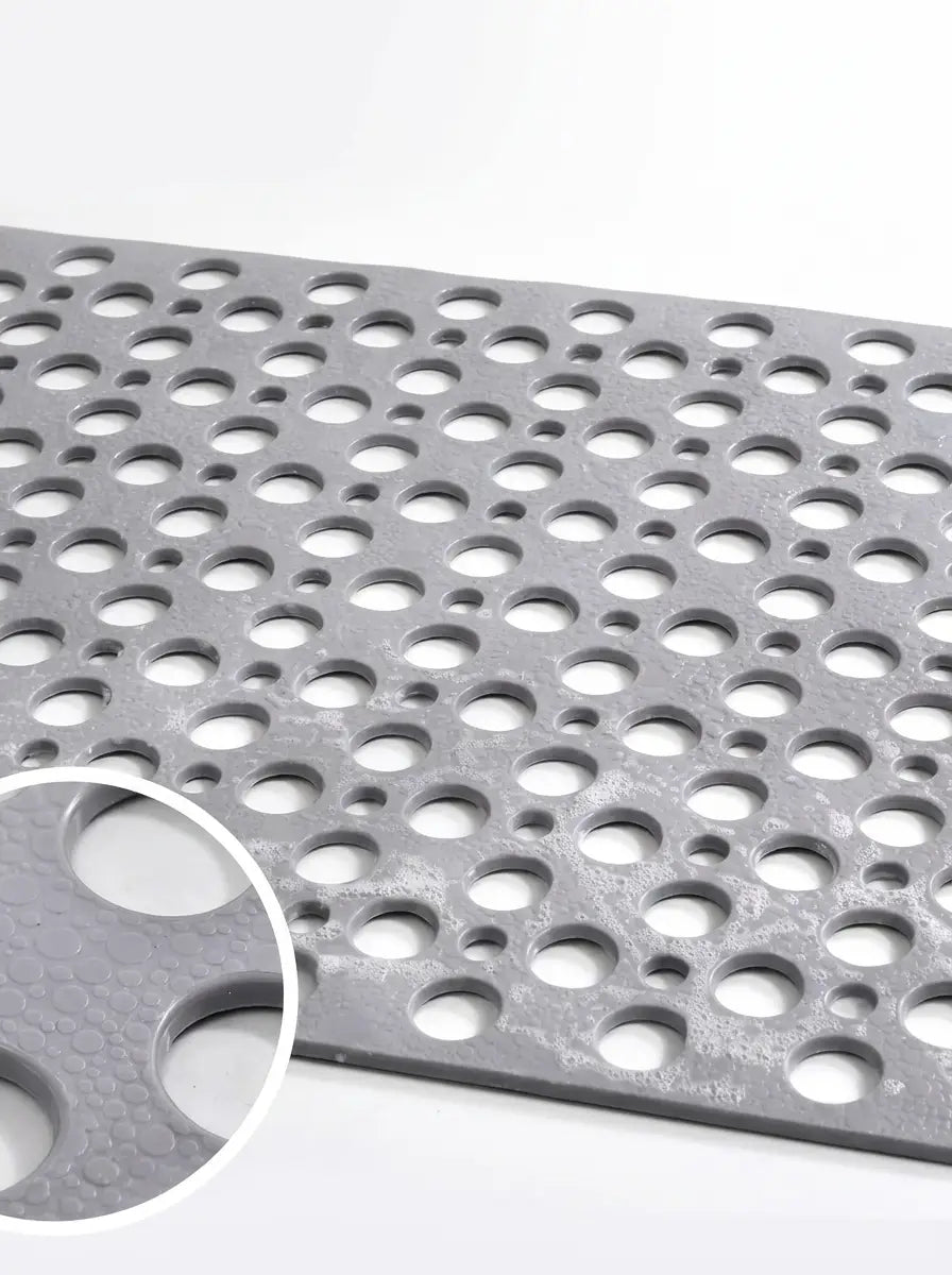 Drainova - Perforated Anti-Slip Shower Mat for Wet Bathroom Floors - Grey