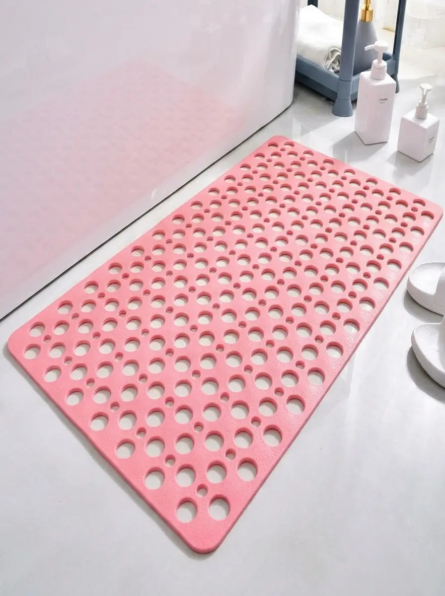 Drainova - Perforated Anti-Slip Shower Mat for Wet Bathroom Floors - Pink