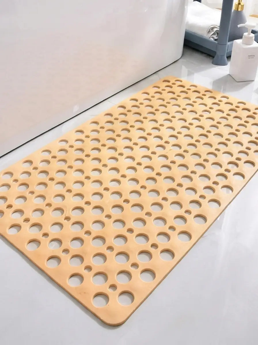 Drainova - Perforated Anti-Slip Shower Mat for Wet Bathroom Floors - Yellow