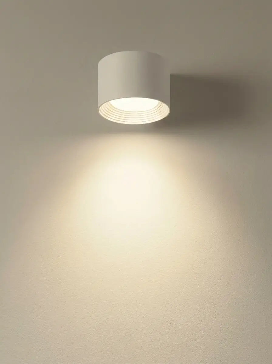 Volnix - Wireless Rotatable Round Wall Light Bedside - White