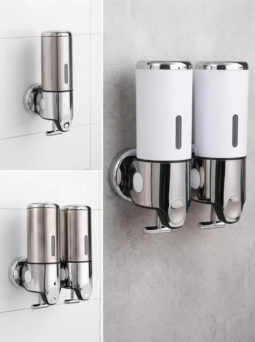 Dispensa - Wall-Mounted Soap Dispenser Multi-Chamber - Grey