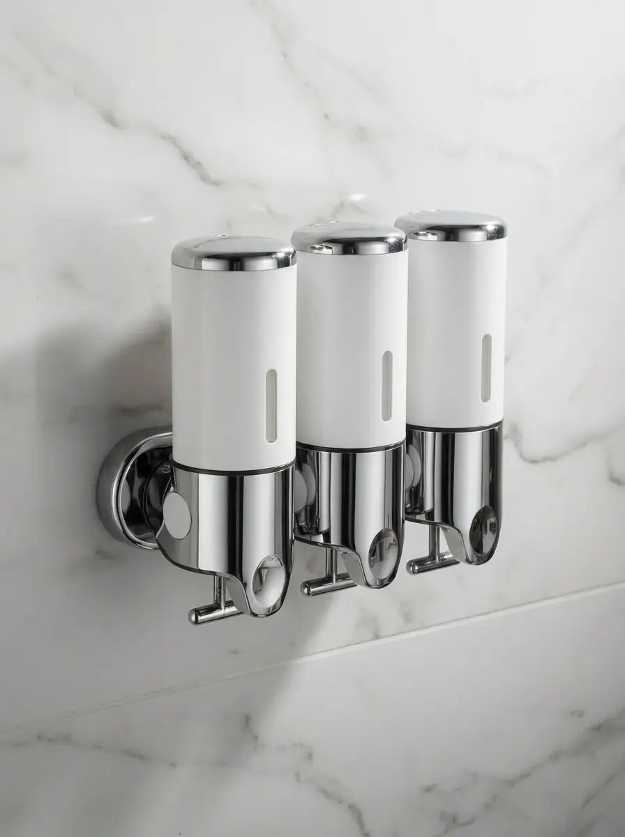 Dispensa - Wall-Mounted Soap Dispenser Multi-Chamber - White
