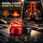 Portable heater with a glowing spiral coil and rounded base